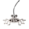 FSM Ornament - Silver Finish (single) Bobby Henderson,fsm,flying spaghetti monster, ornament