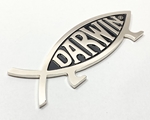 5" Metal Darwin Fish Car Emblem (single) metal,darwin,car,emblem,plaque