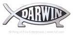 5" Darwin Fish Car Emblem - 10 pack abs,darwin,car,emblem,plaque